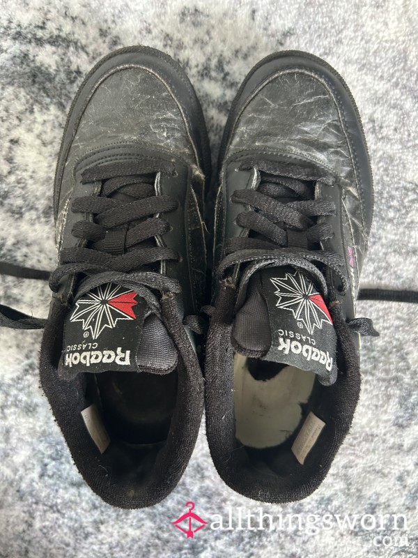 Well Worn Reeboks Size 3