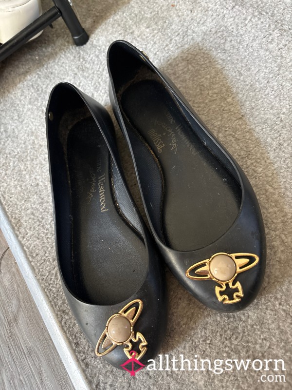 Well Worn Rubber Ballet Shoes