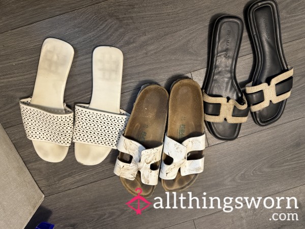 Well Worn Sandal Flats!