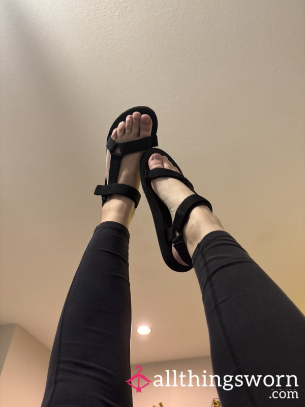 Well Worn Sandals For Your Pleasure. About 2 Years Old. Very Stinky