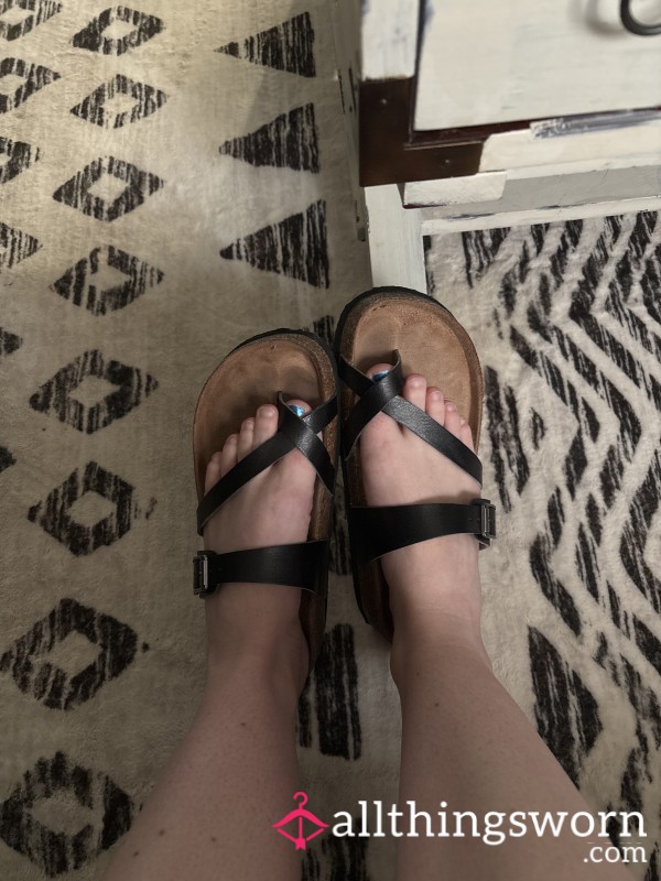 Well Worn Sandals! Size 7 1/2. I Wear Them Almost Every Day!