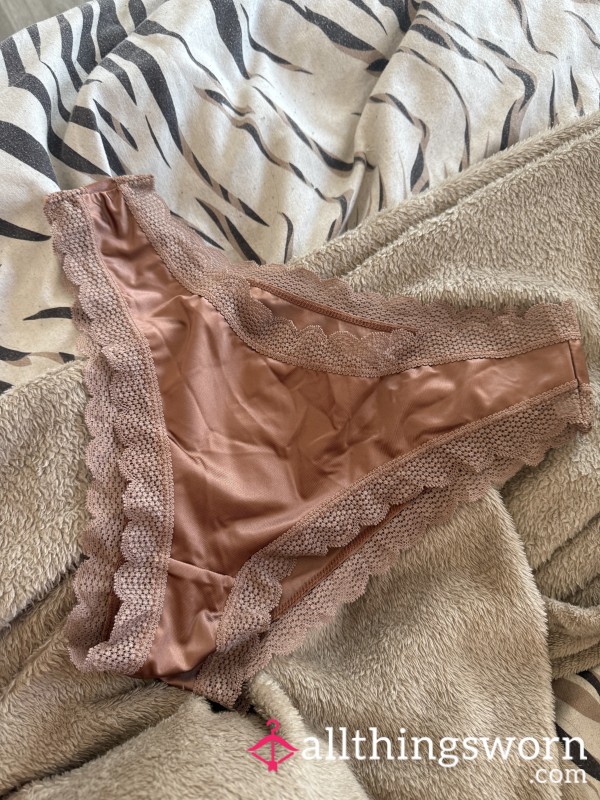 Well-worn Satin Silky Smooth Panties 🤤