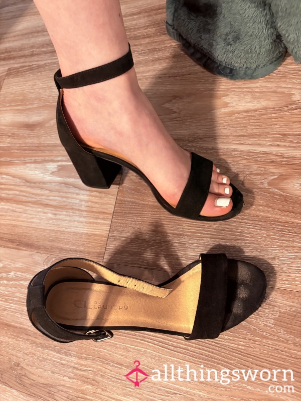 Well Worn S**y Black High Heels