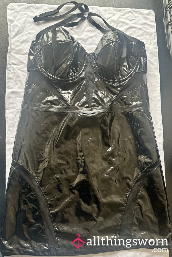 Well Worn S**y Pvc Dress.