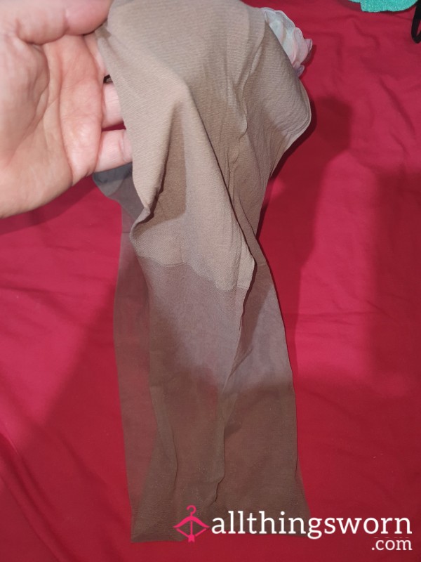 Well-worn Sheer Nude Pantyhose