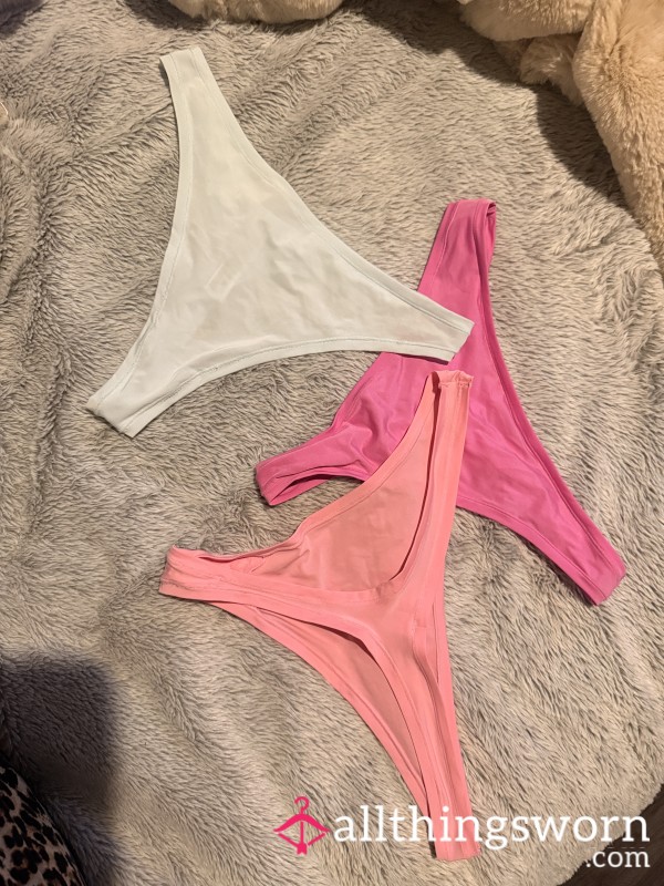 Well Worn Silky Thongs 💕