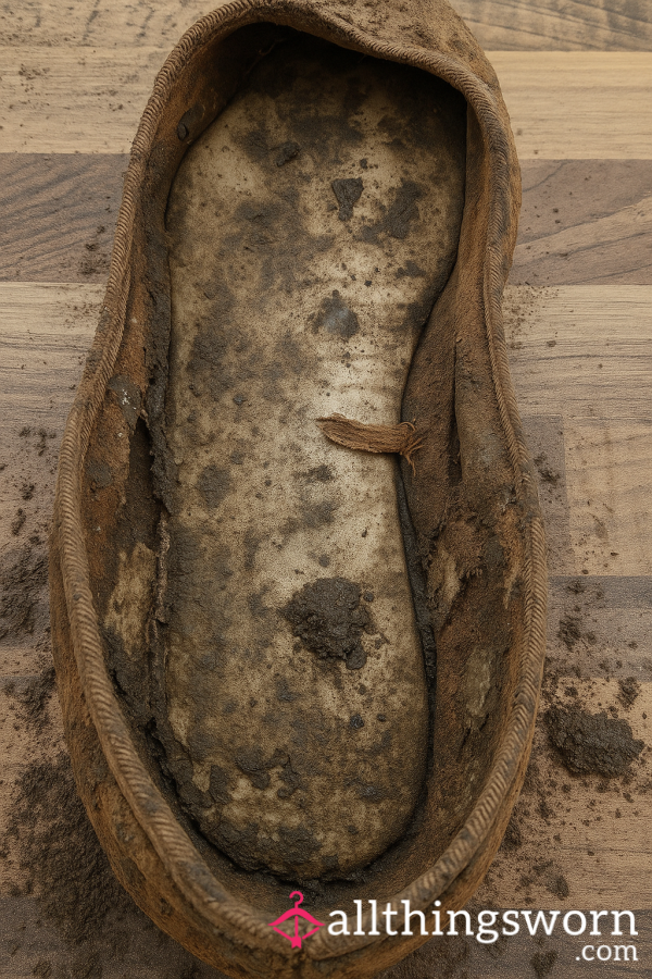 WELL-WORN SIZE 5 BROWN FLATS 👣