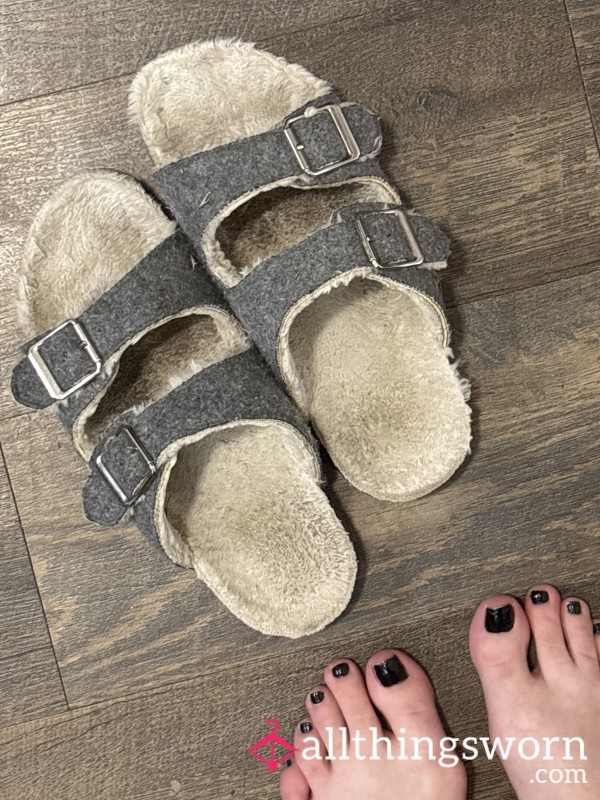 WELL WORN SLIPPERS