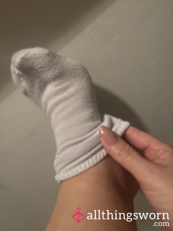 Well Worn Smelly White Socks