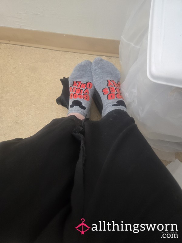 Well-worn Healthcare Worker Socks
