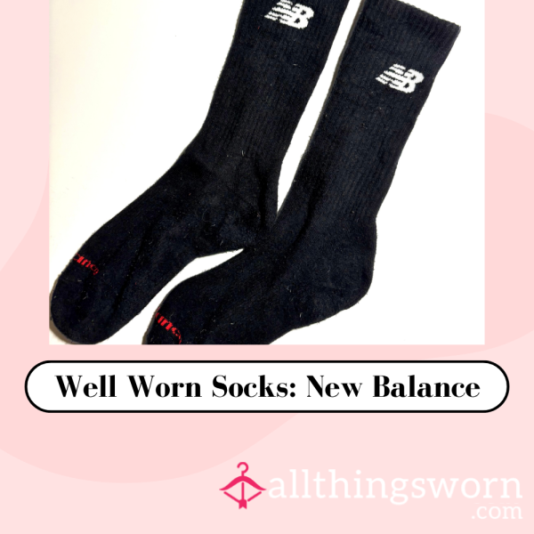 🧦 Well Worn Socks - New Balance - Inc P&P 🧦