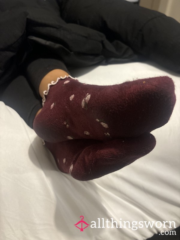 Well Worn Socks Worn For Gym And Work🤍