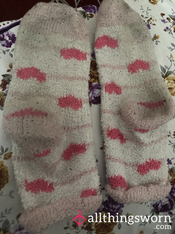 Well Worn Soft Fuzzy Socks