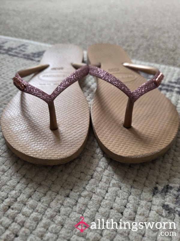 Well Worn Sparkly Havaianas