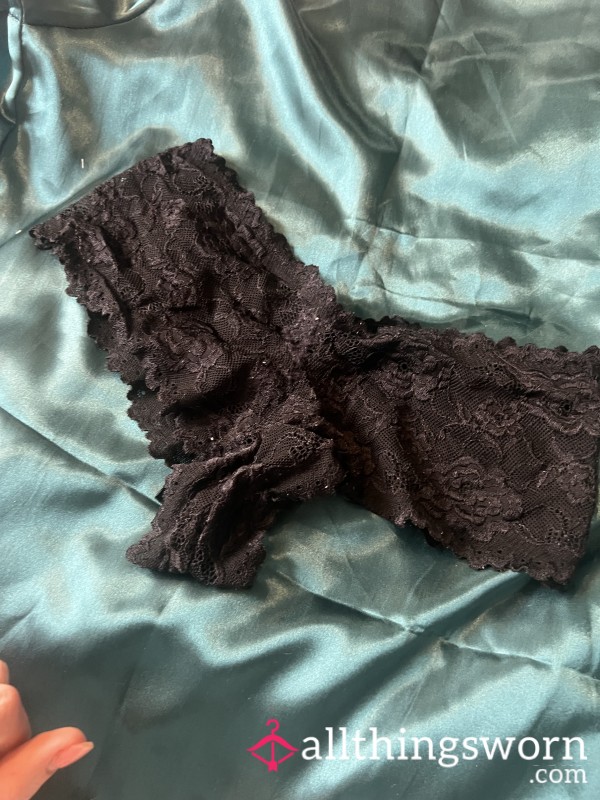 Well Worn & Stained-Black Frenchies 🕷️