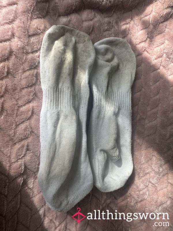 Well Worn Stained Trainer Socks