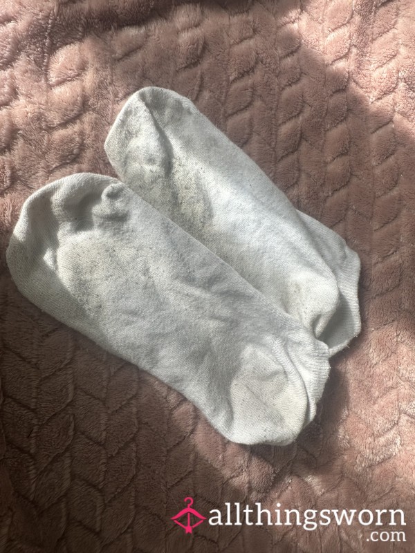 Well Worn Stained Trainer Socks