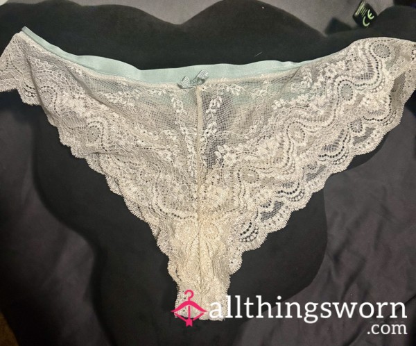 Well-worn Stained White Lace