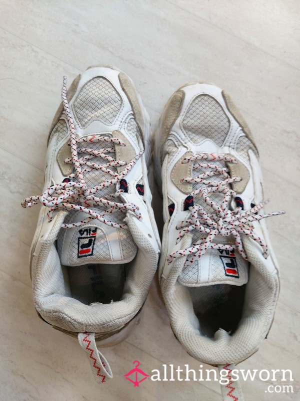 Well-worn Stinky Fila Sneakers (Shipping Fee Not Included)
