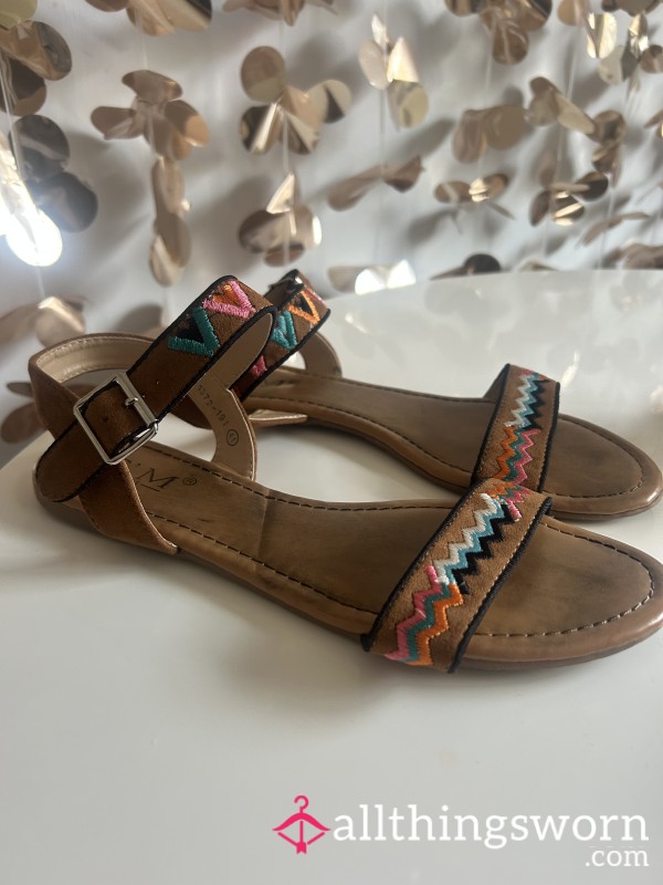 Well Worn Strappy Sandals🤎