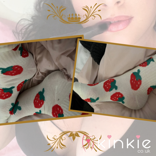 WELL WORN STRAWBERRY LONG SOCKS 🍓 Comfy, Cozy & Full Of Character