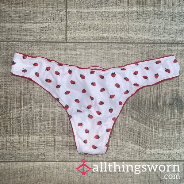 Well Worn Strawberry Thong