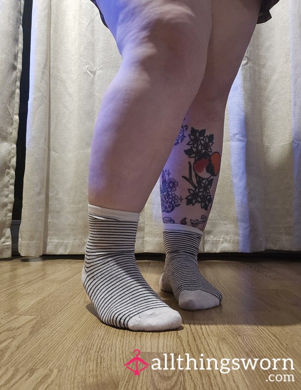 Well Worn Striped Ankle Socks