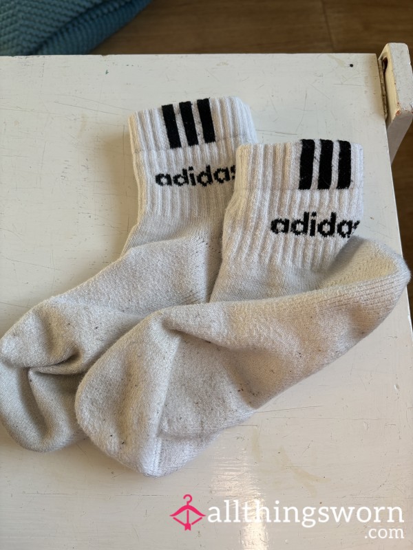 Well Worn Sweaty Adidas Gym Socks
