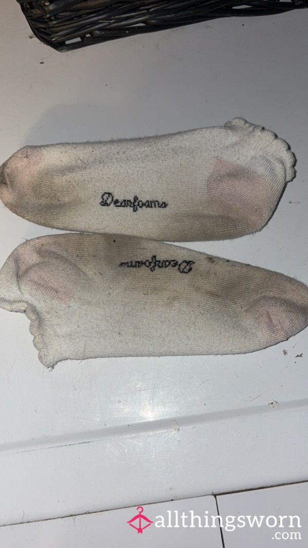 Well Worn, Sweaty Ankle Socks!