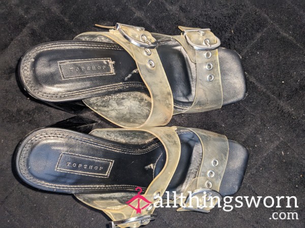 Well Worn, Sweaty Heeled Sandals
