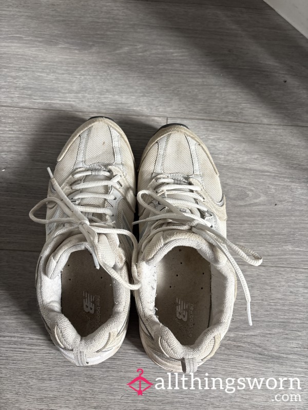 Well Worn, Sweaty,gym Trainers- Size 7