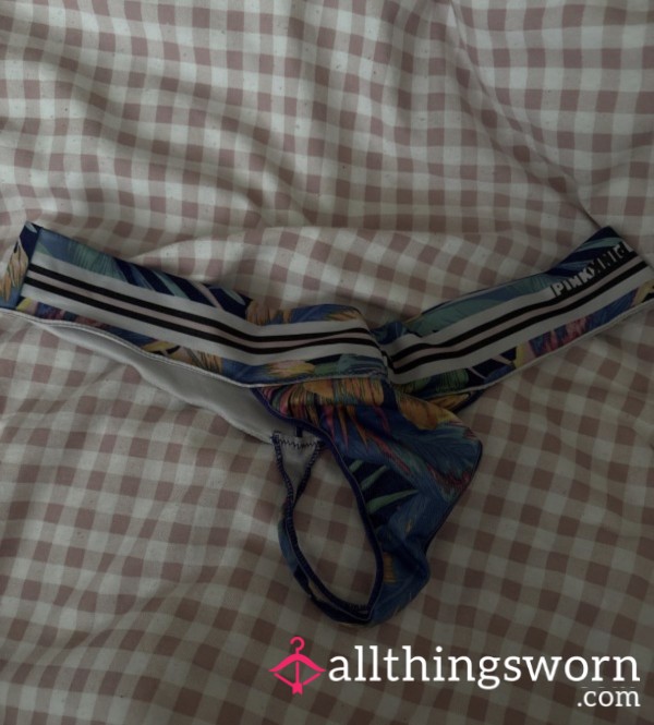Well Worn Satin Thongs  , With A Strong Scent
