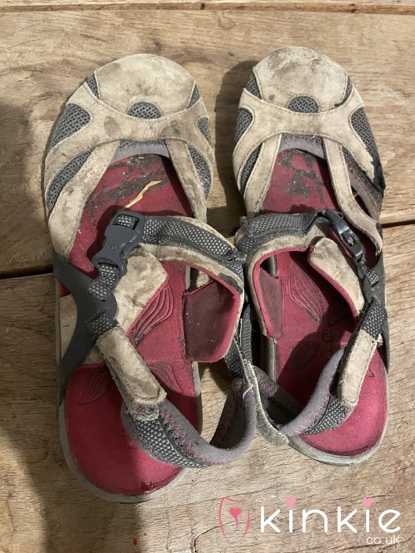 Well Worn Very Very Smelly Old Leather Sandals