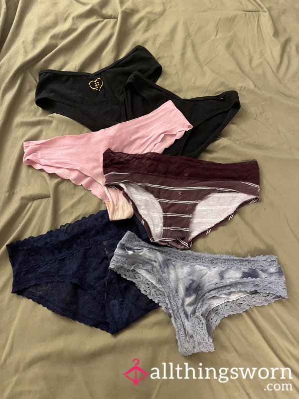 Well Worn Victoria Secret Full Back Panties