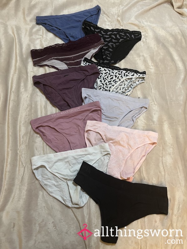 Well Worn Victoria Secret Full Back Panties