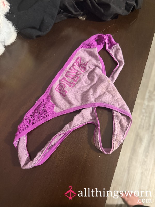 Well-Worn Victorias Secret Pink Thong
