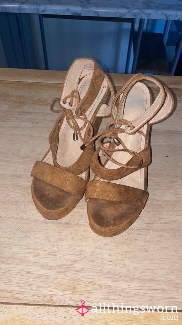 Well Worn Wedge Sandals