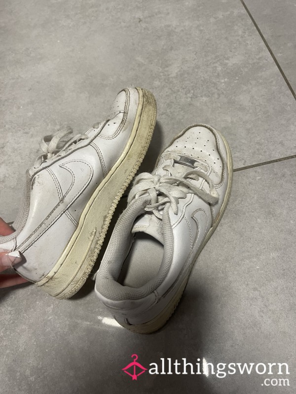 Well Worn White Airforces