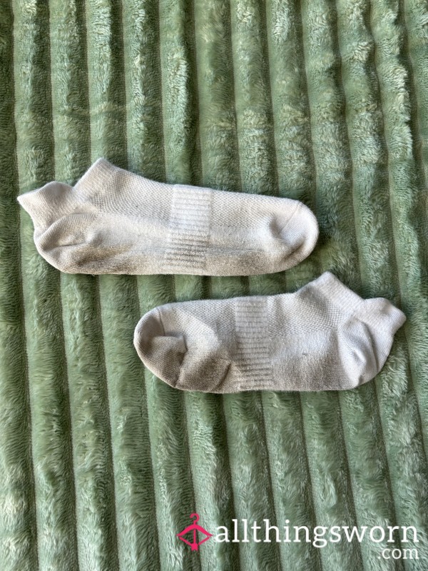 Well-worn White Ankle Socks