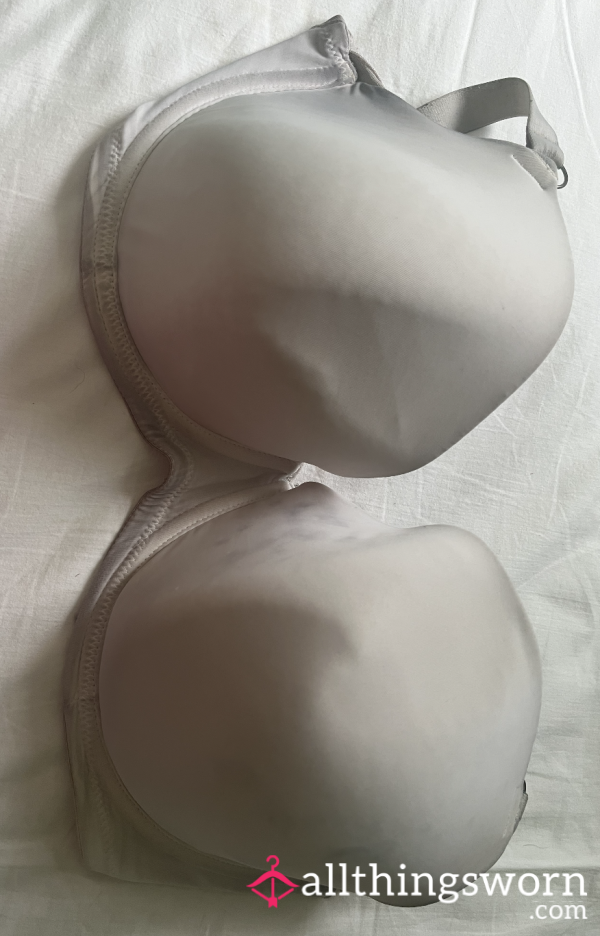 Well-worn White Bra