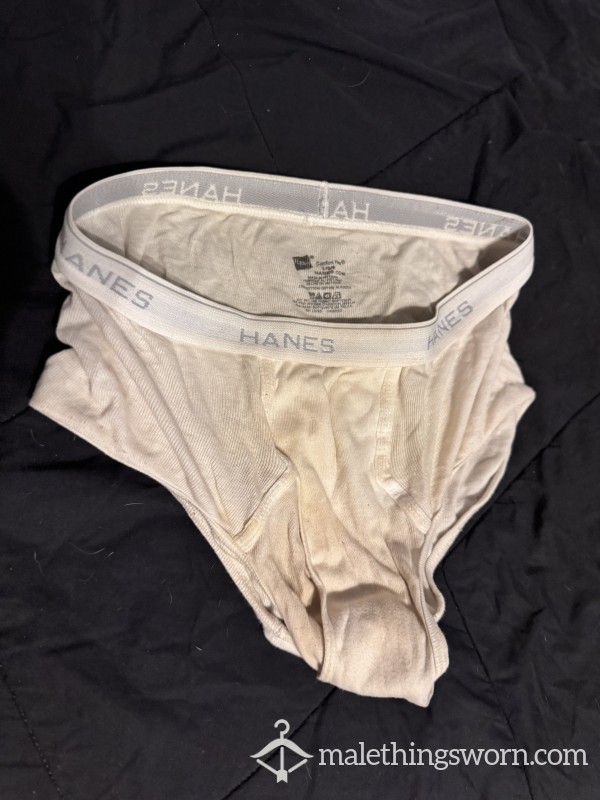 Well Worn White Briefs