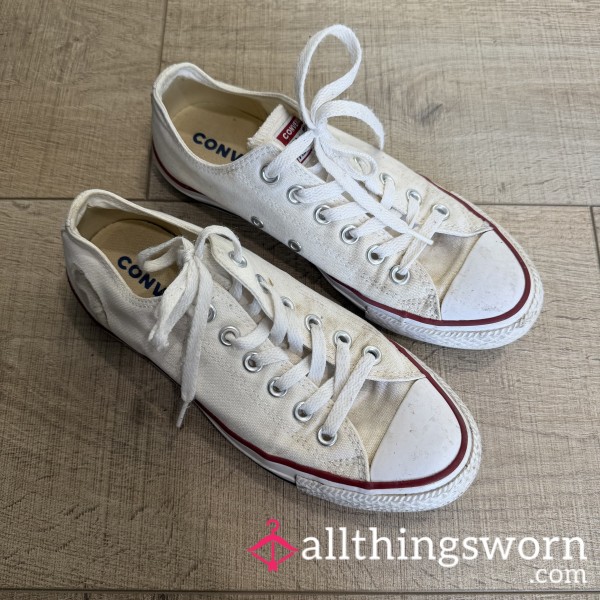 Well Worn White Converse