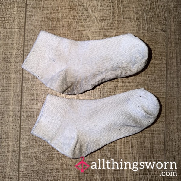 Well Worn White Cotton Socks