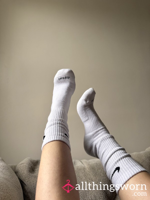 Well-Worn White Nike Gym Socks