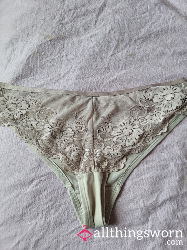 Well Worn White Panties