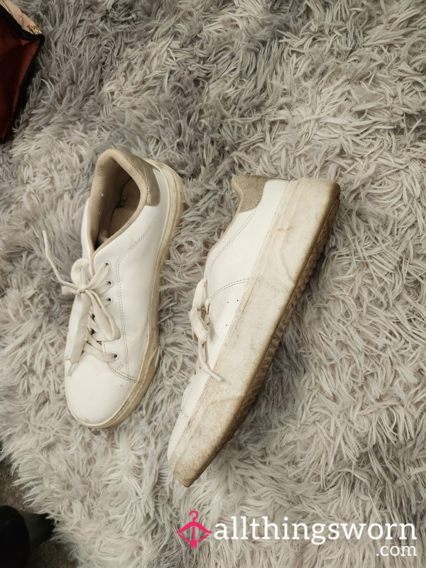 Well Worn White Shoes