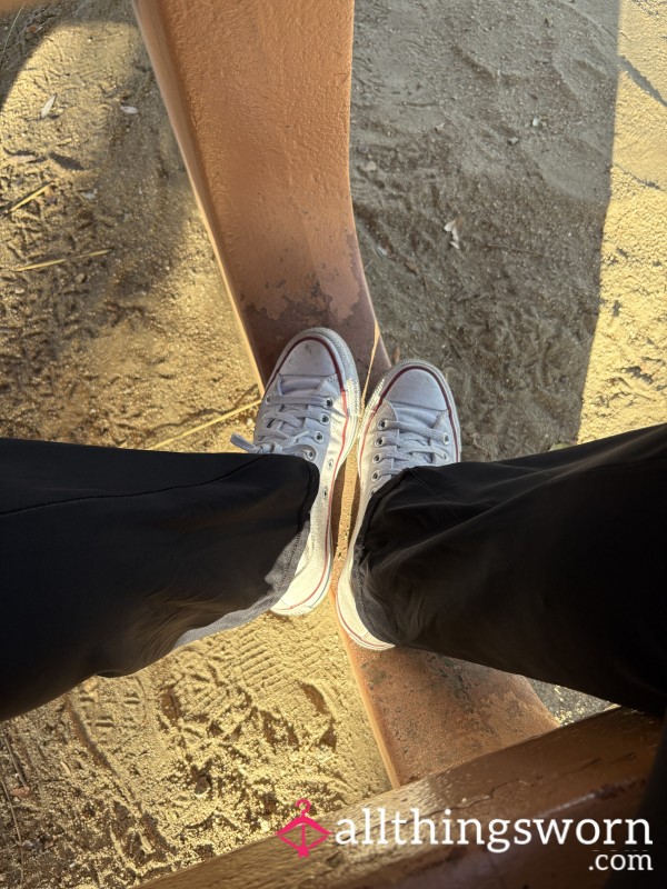 Well-Worn White Converse – Dirty, Used & Full Of My Essence 💦