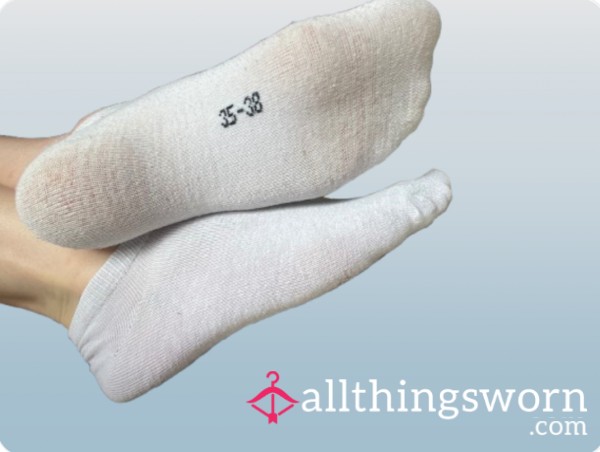 Well-Worn White Sneaker Socks