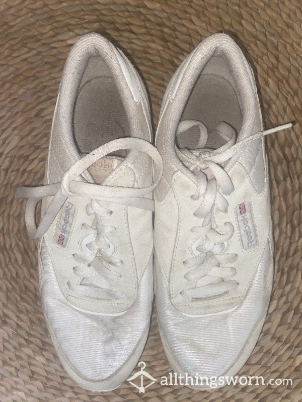 Well Worn White Sneakers