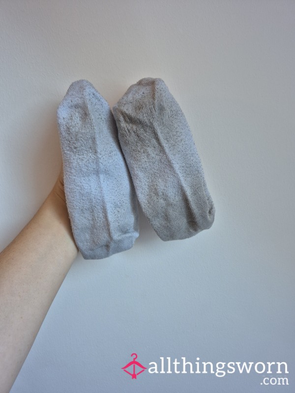 Well Worn White Socks